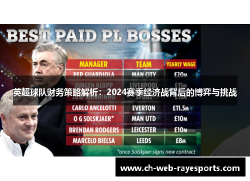 英超球队财务策略解析：2024赛季经济战背后的博弈与挑战
